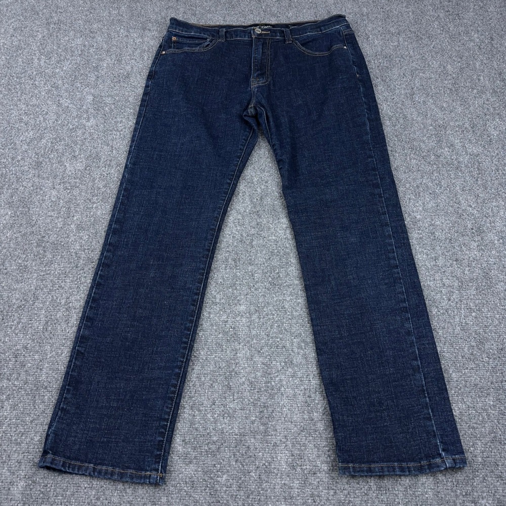Lucky Brand 223 Straight Jeans 33x32 FITS 34x30 Conrad Dark Wash Stretch Denim‎